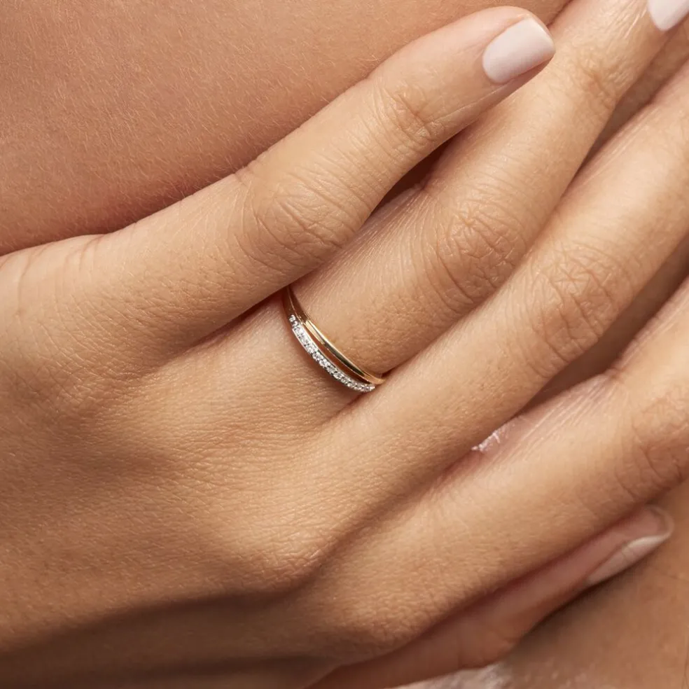 Bague Arslane Or Jaune Diamant