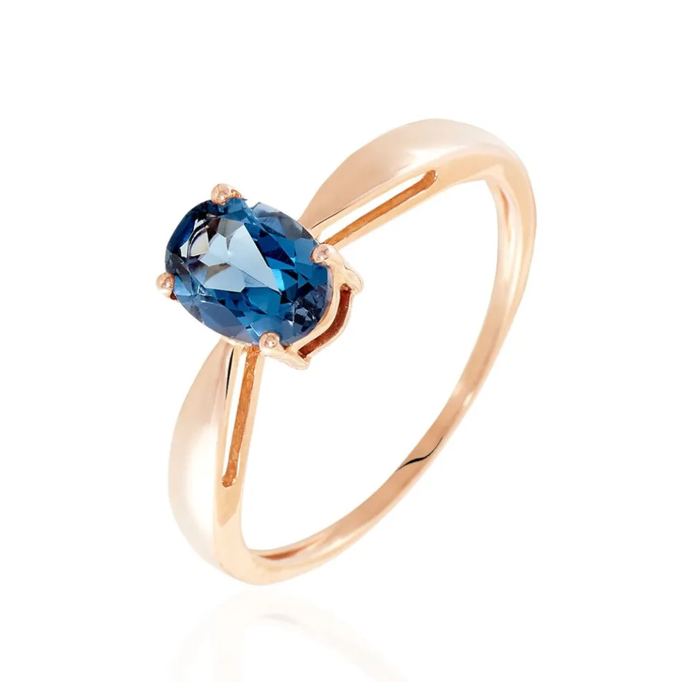 Bague Arzula Or Rose Topaze