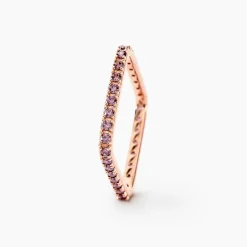 Bague Aselya Argent Rose Oxyde De Zirconium