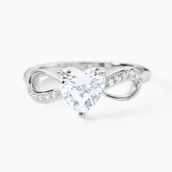 Bague Atieno Argent Blanc Oxyde De Zirconium