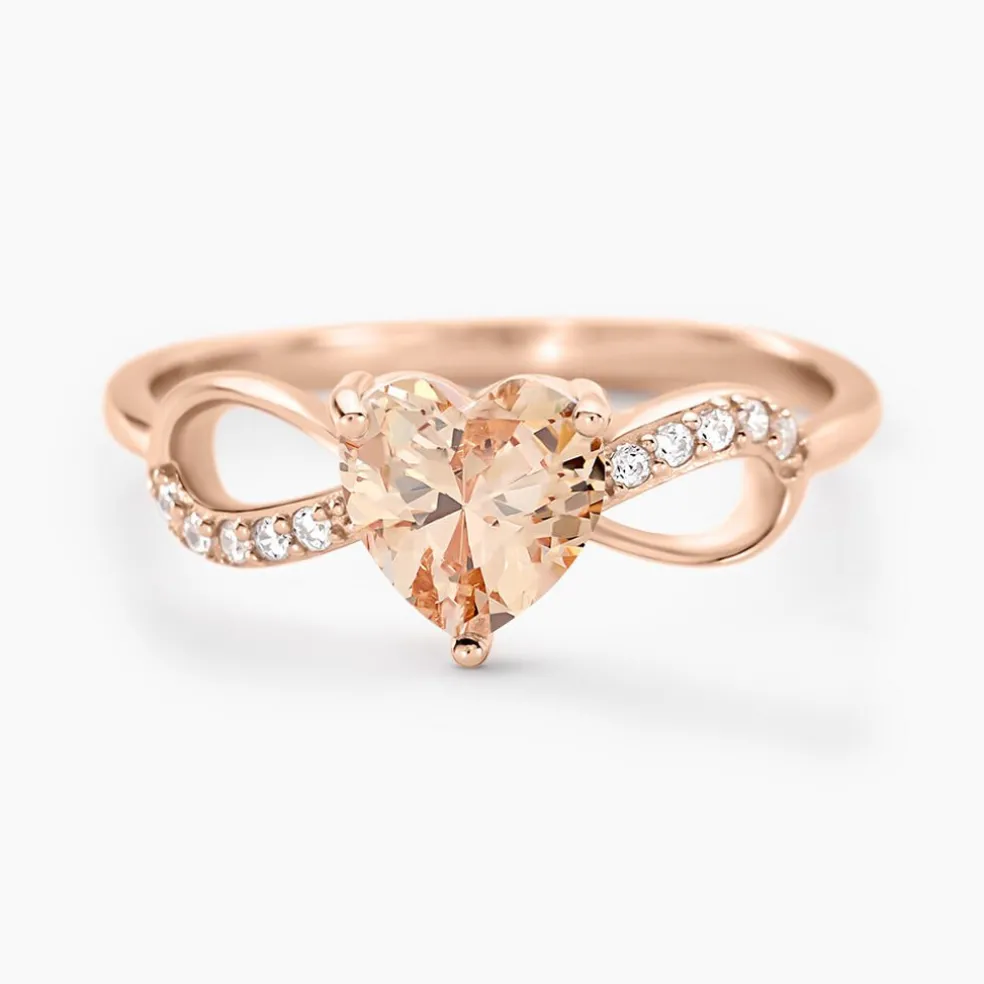 Bague Atieno Argent Rose Oxyde De Zirconium