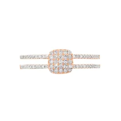 Bague Aude Or Rose Diamant