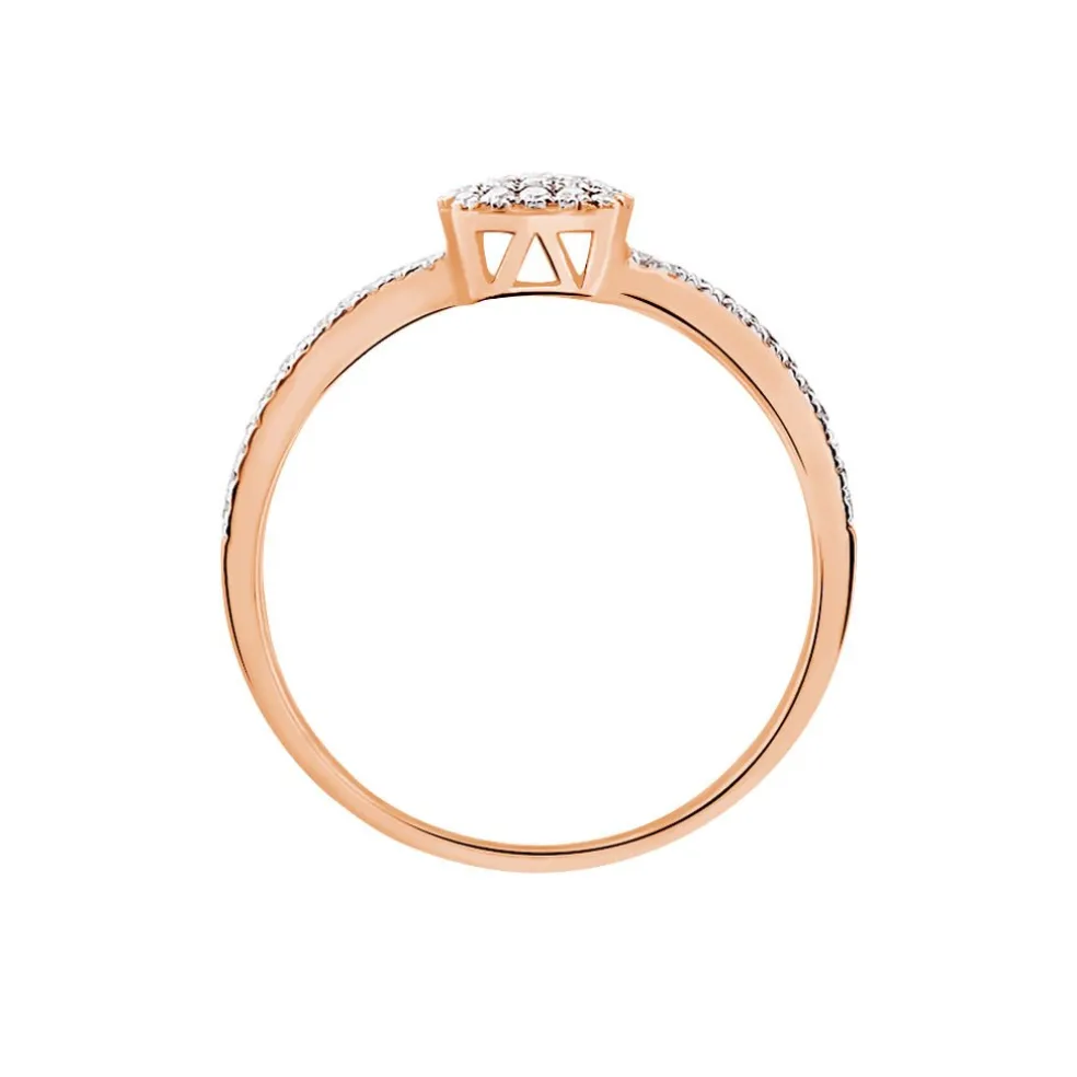 Bague Aude Or Rose Diamant