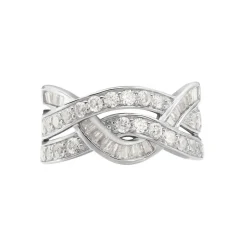 Bague Audon Argent Blanc Oxydes De Zirconium