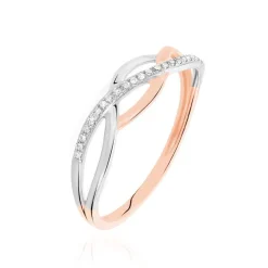 Bague Batista Or Bicolore Diamant