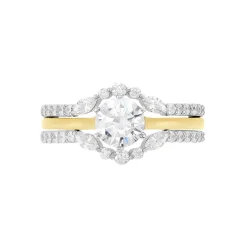 Bague Berlin Argent Bicolore Oxyde De Zirconium