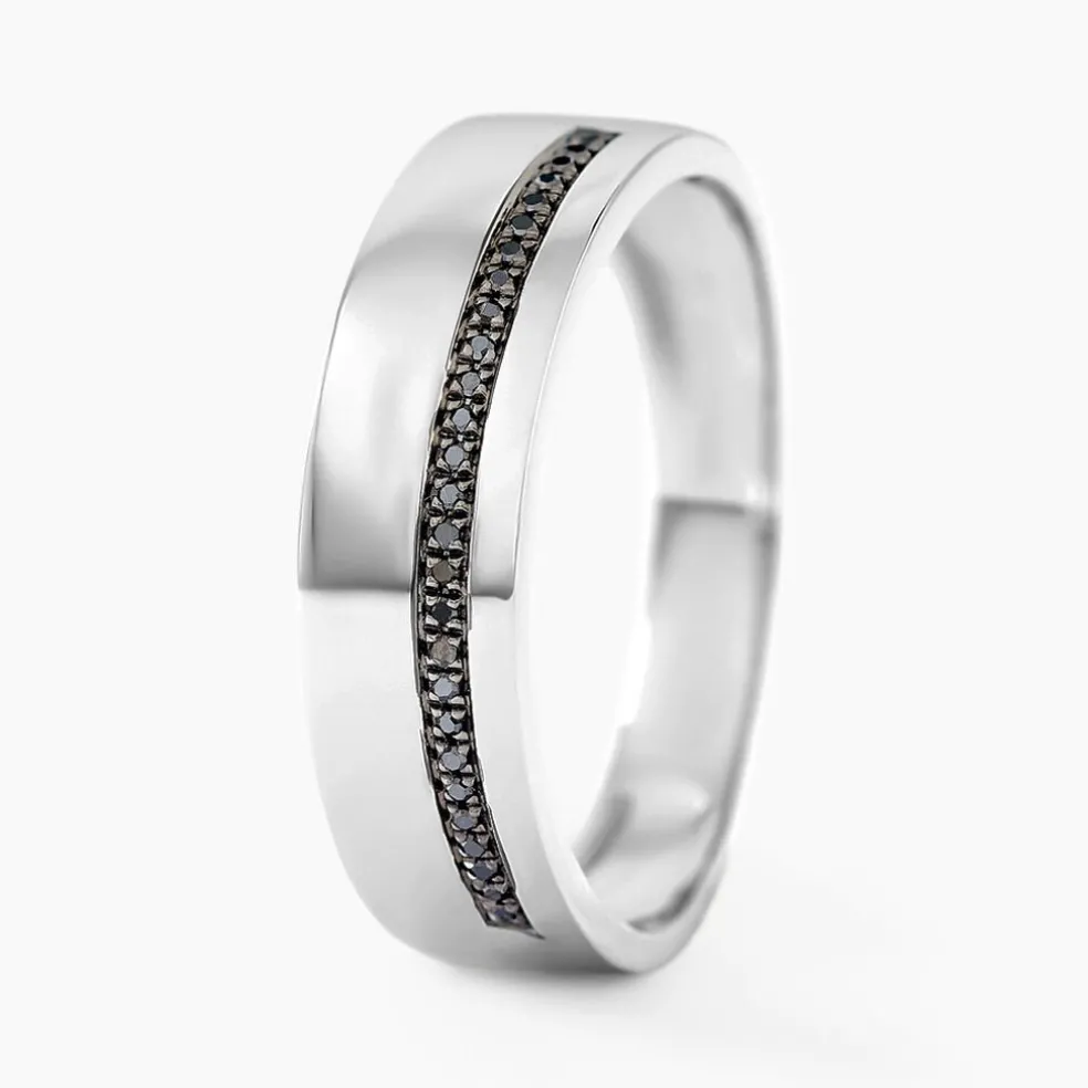 Bague Black Diamond Or Blanc Diamant