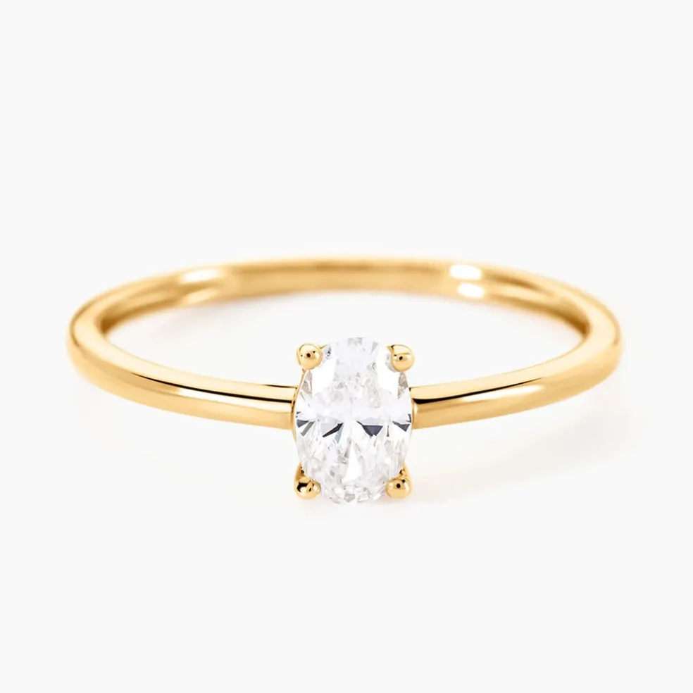 Bague Borje Or Jaune Oxyde De Zirconium
