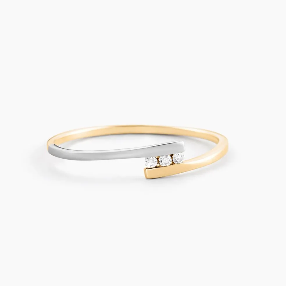 Bague Brooke Or Bicolore Diamant