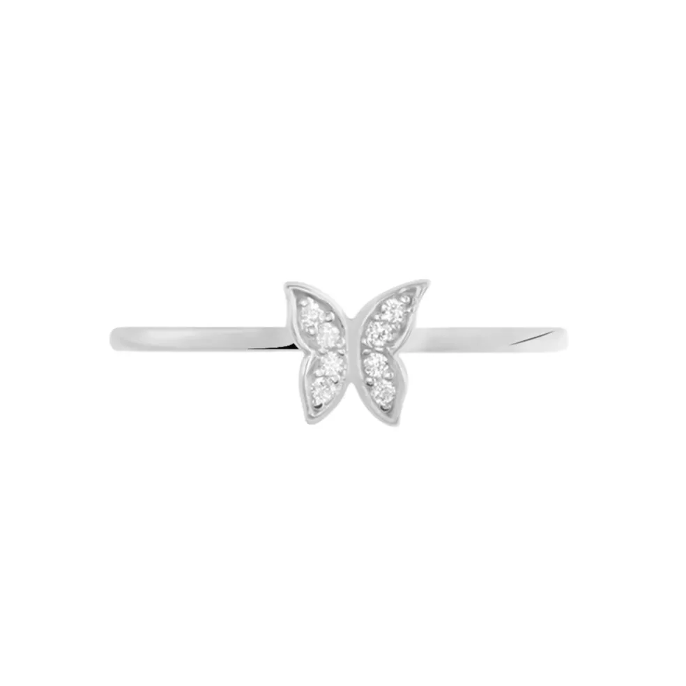 Bague Cadfan Argent Blanc Oxyde De Zirconium