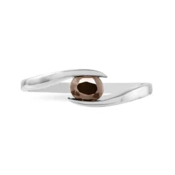 Bague Camilia Or Blanc Quartz