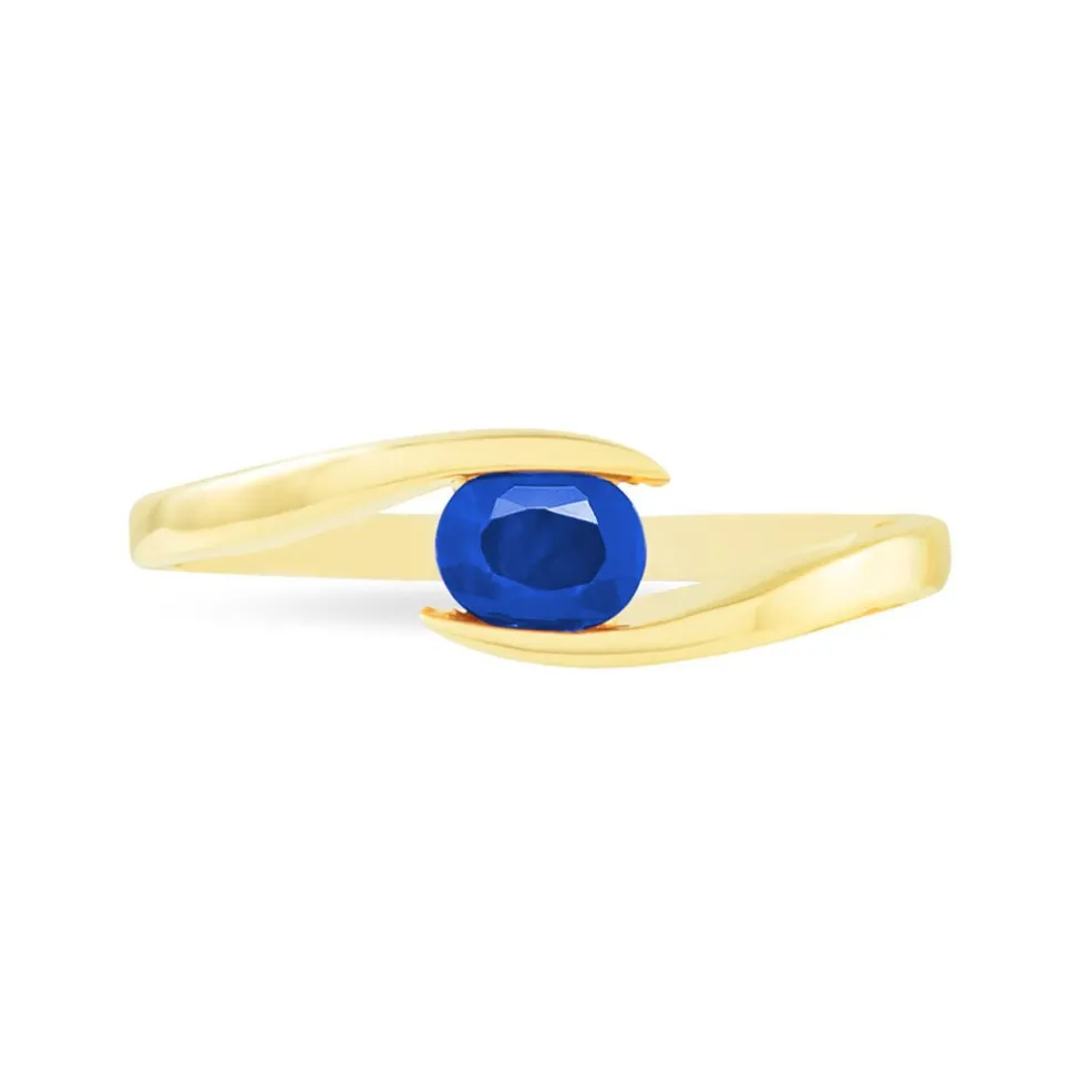 Bague Camilia Or Jaune Saphir