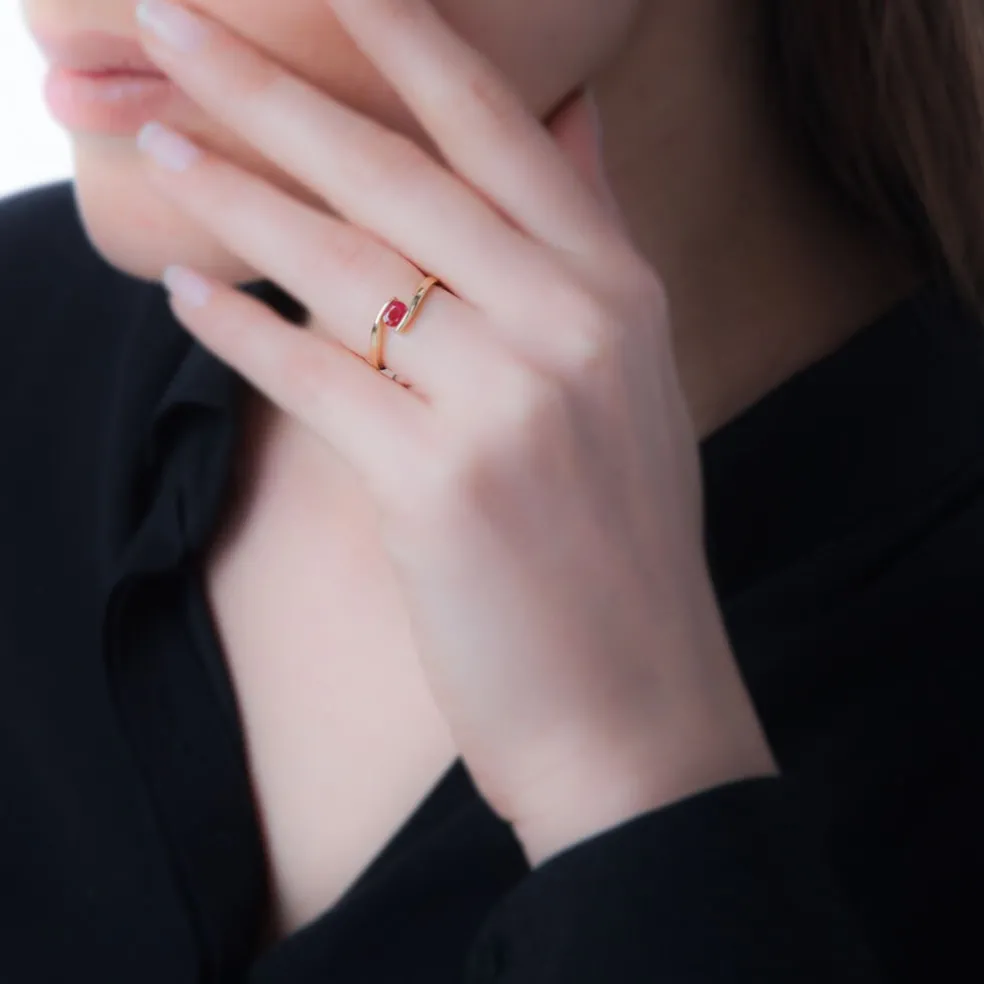 Bague Camilia Or Jaune Saphir