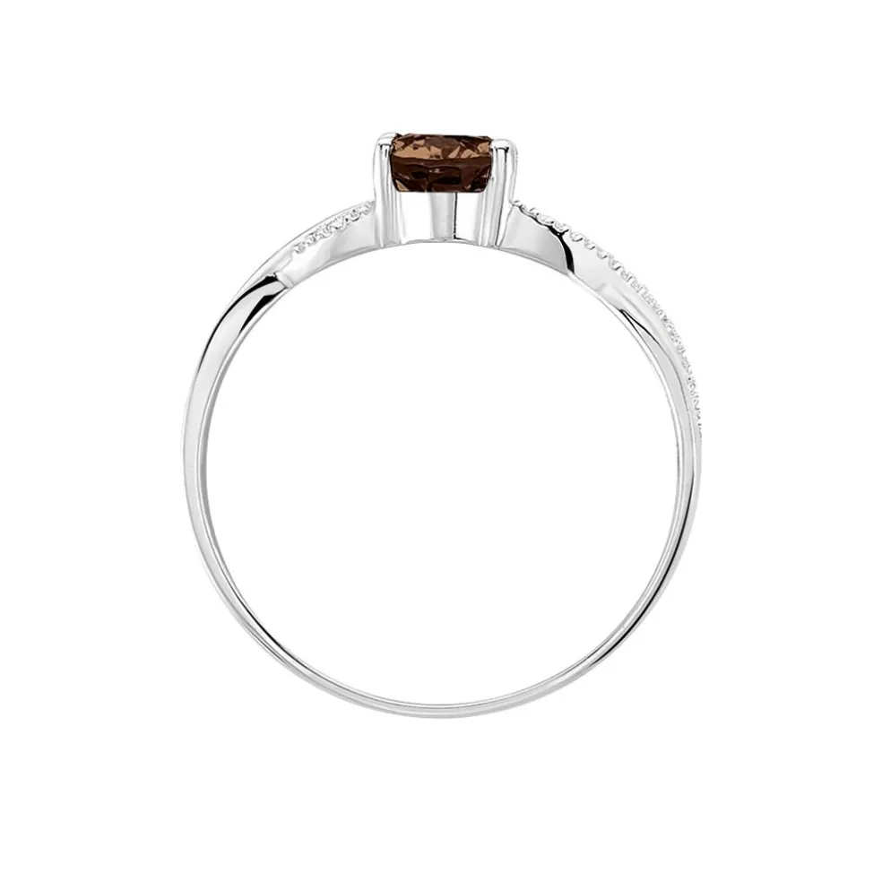Bague Candice Or Blanc Quartz