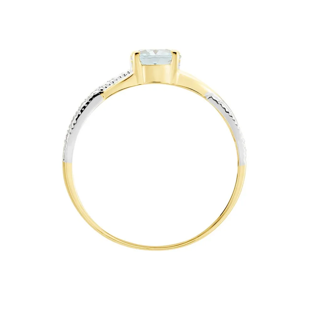 Bague Candice Or Jaune Topaze