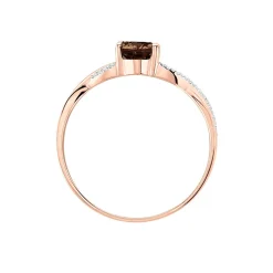 Bague Candice Or Rose Quartz