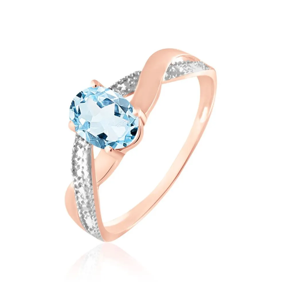 Bague Candice Or Rose Topaze