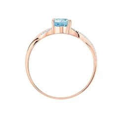 Bague Candice Or Rose Topaze