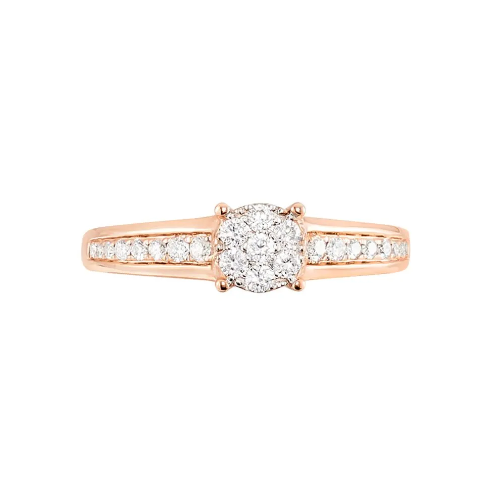 Bague Celia Or Rose Diamant