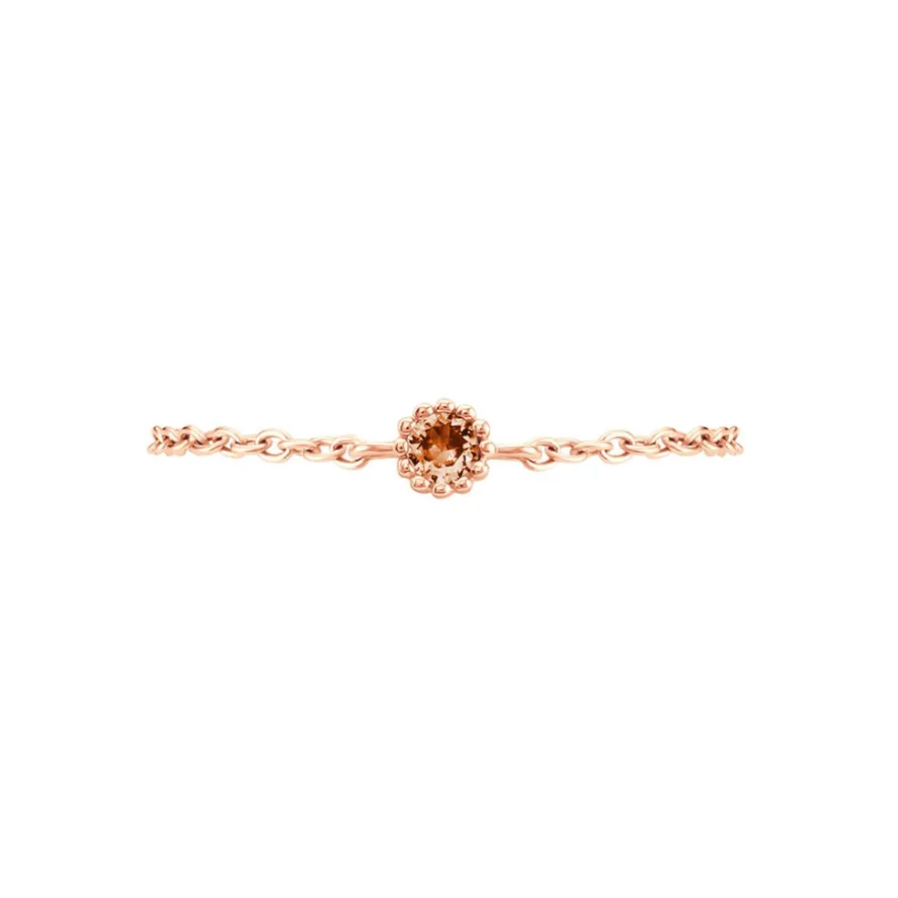 Bague Chaine Rio Selaron Argent Rose Oxyde De Zirconium