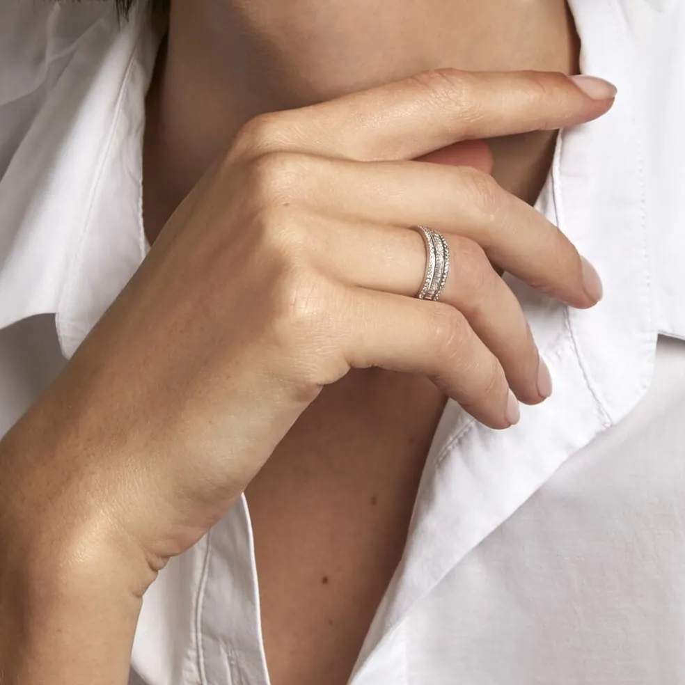 Bague Collection 1986 Or Blanc Diamant