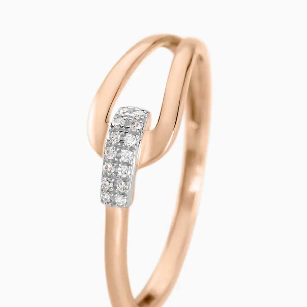 Bague Cyranna Or Rose Diamant
