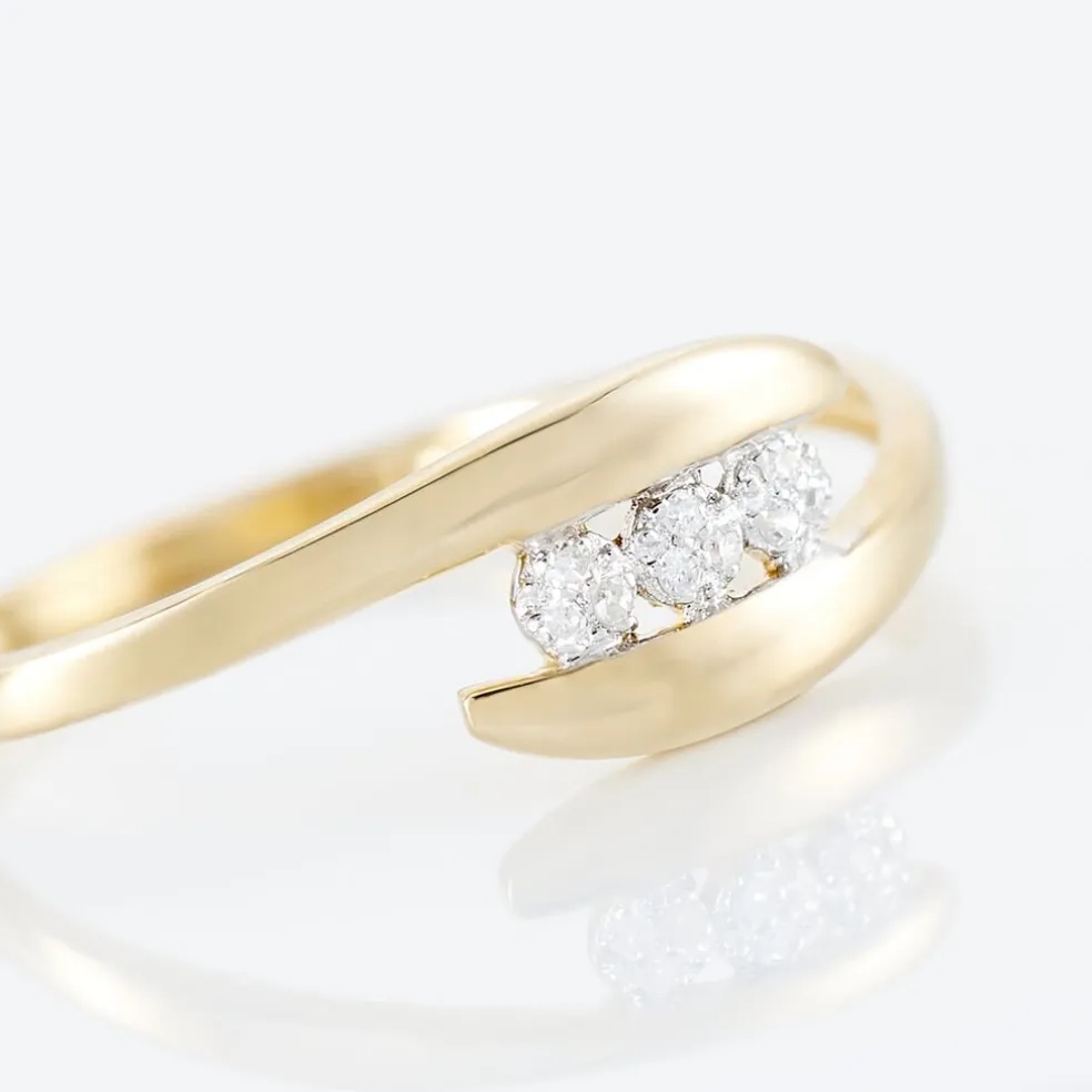 Bague Delphine Or Jaune Diamant