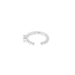 Bague D'hélix Unitaire Alix Argent Blanc Oxyde De Zirconium