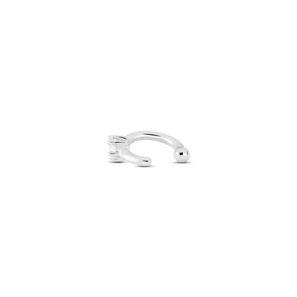 Bague D'hélix Unitaire Anass Argent Blanc Oxyde De Zirconium