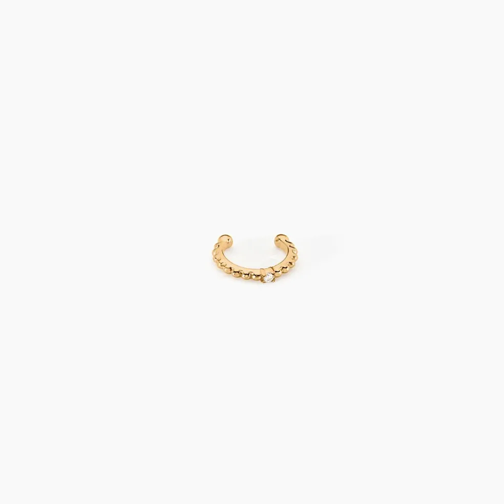 Bague D'oreille Unitaire Grishilde Plaqué Or Oxyde De Zirconium