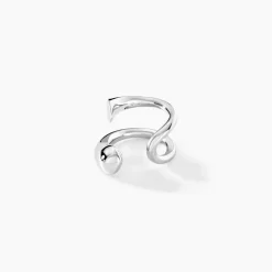 Bague D'oreille Unitaire Lovana Argent Blanc