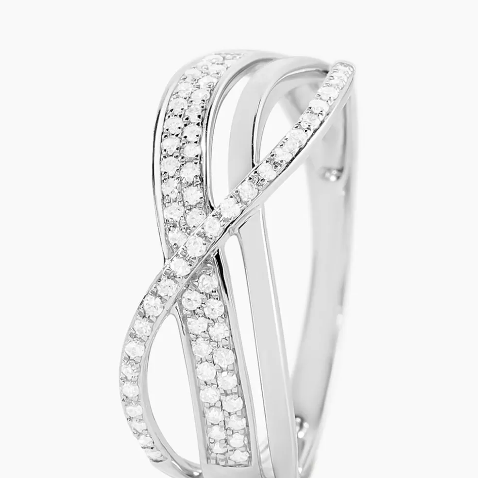 Bague Emilie Or Blanc Diamant