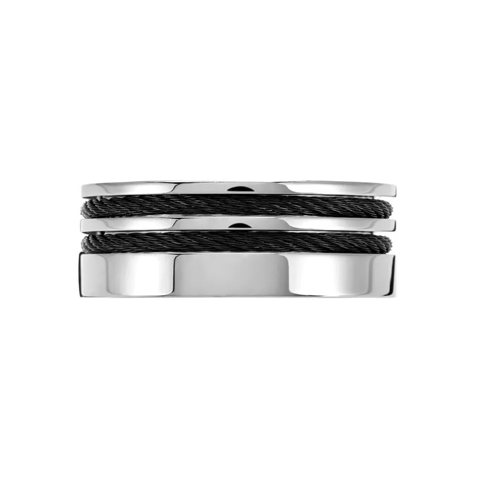 Bague Jourdan Acier Gris