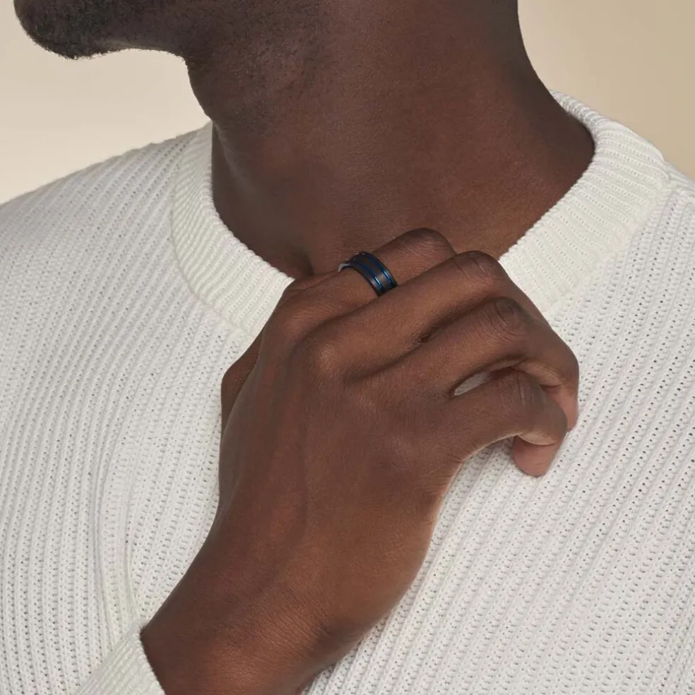 Bague Jourdan Homme Bada Tungstene Noir