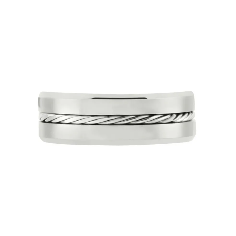 Bague Jourdan Iron Tungstene Blanc