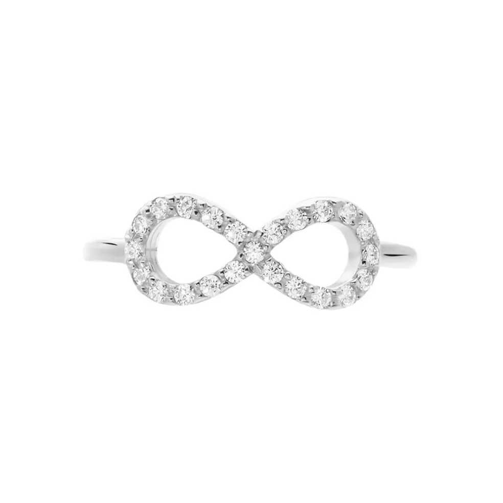Bague Klothilda Or Blanc Oxyde De Zirconium