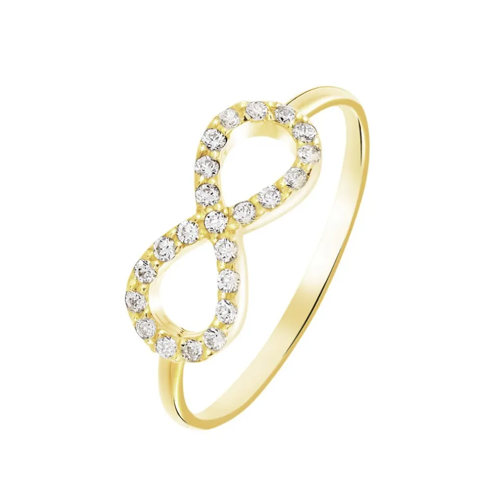 Bague Klothilda Or Jaune Oxyde De Zirconium