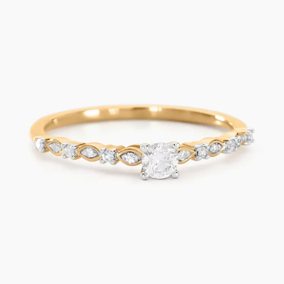 Bague Les Inseparables Or Jaune Diamant