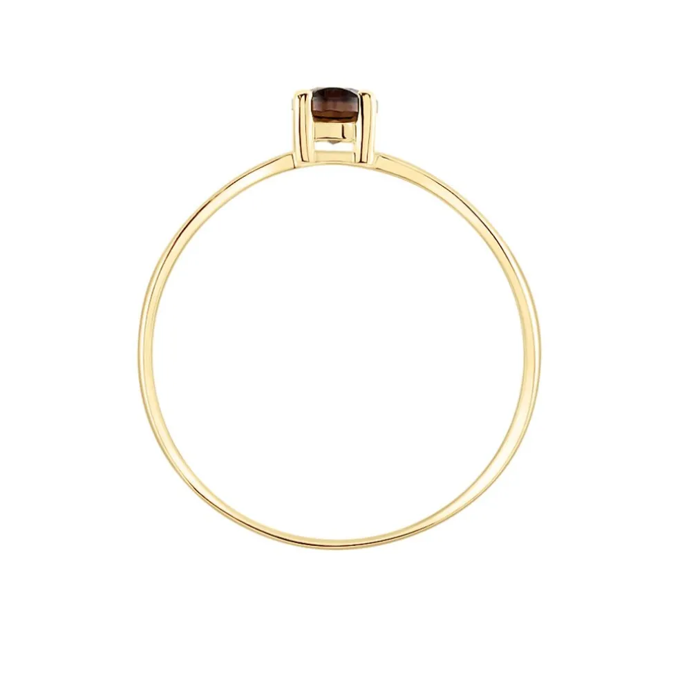 Bague Lily Or Jaune Quartz