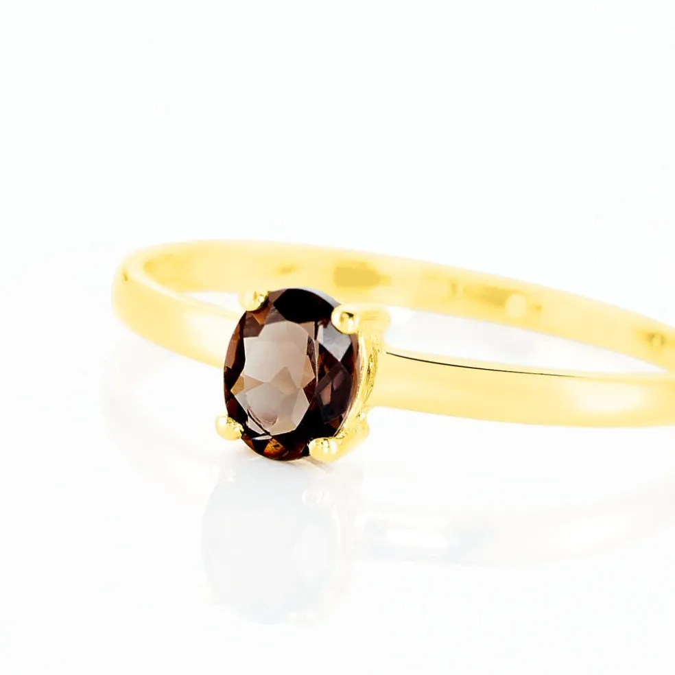 Bague Lily Or Jaune Quartz