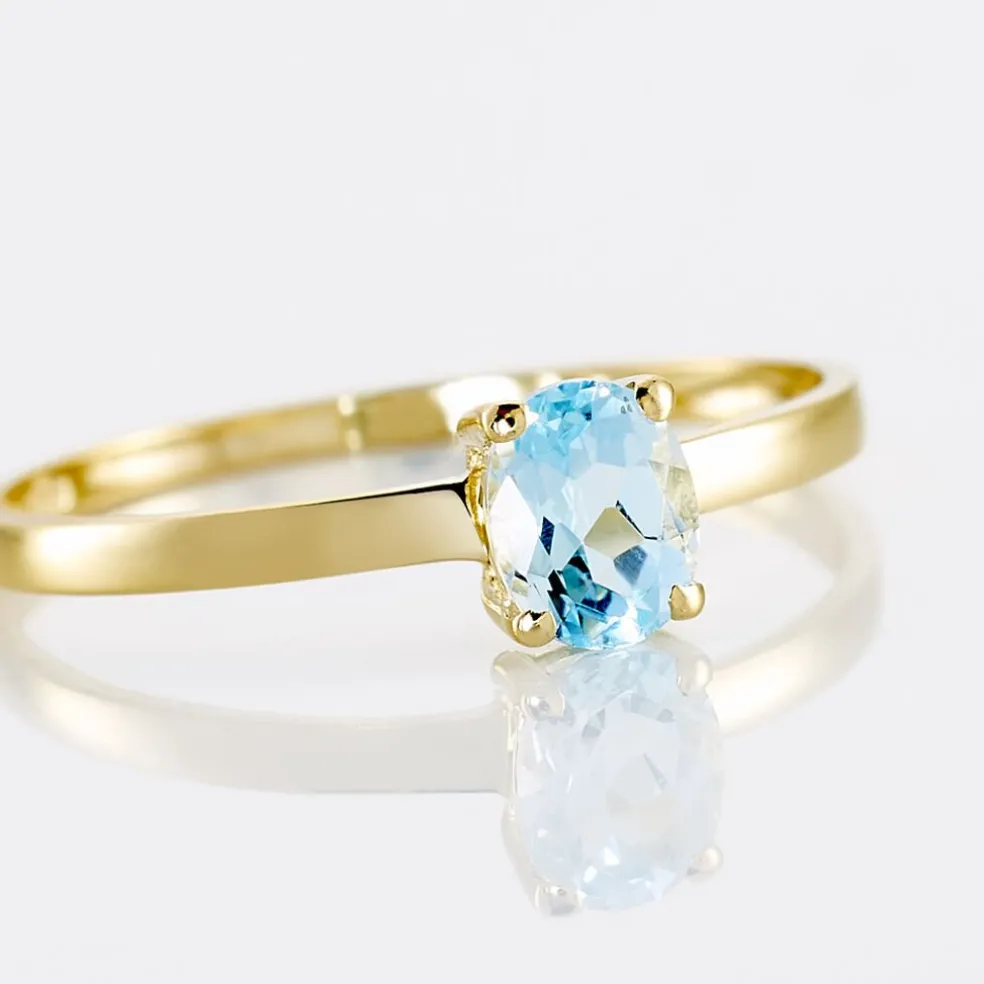 Bague Lily Or Jaune Topaze