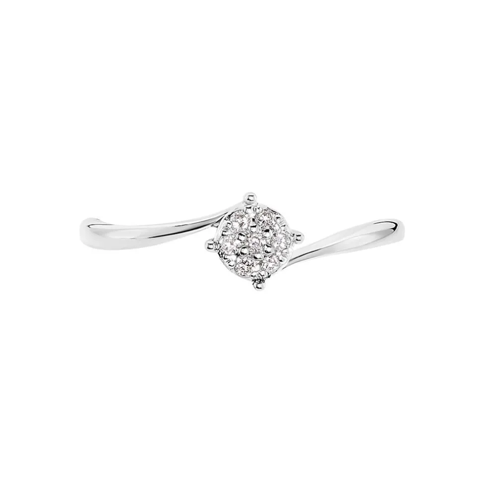 Bague Lysia Or Blanc Diamant
