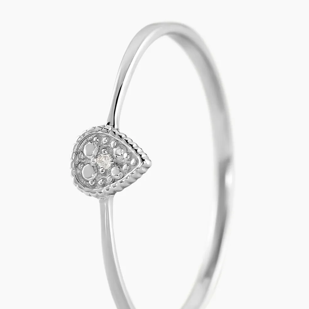 Bague Mon 1er Diamant Or Blanc Diamant