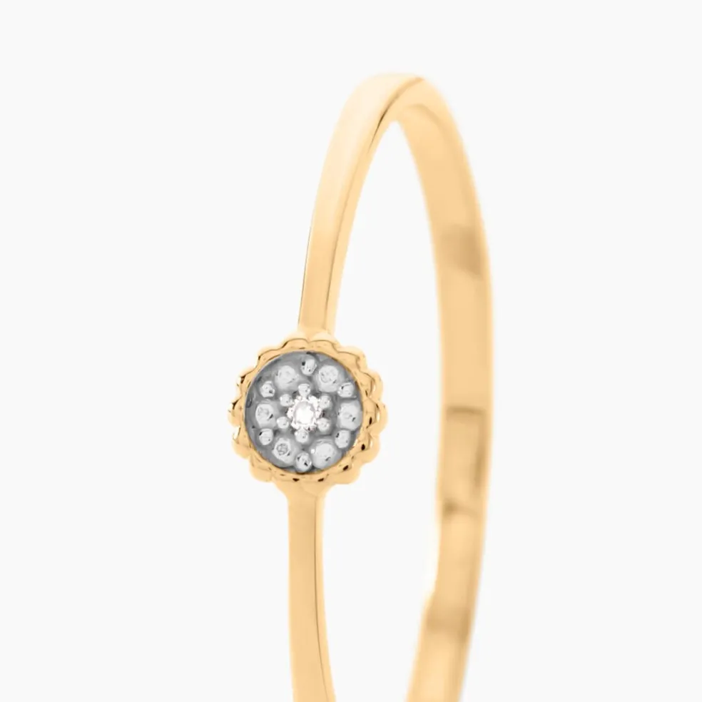 Bague Mon 1er Diamant Or Jaune Diamant
