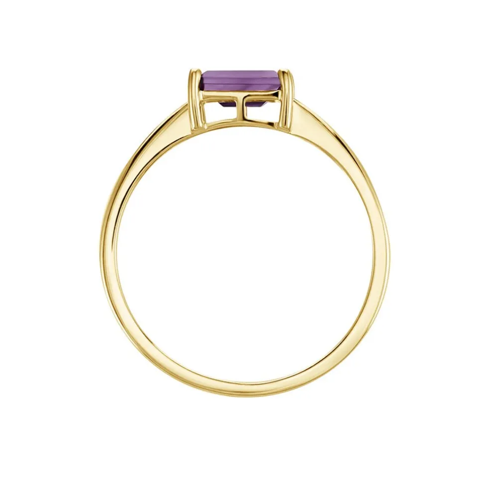 Bague Nottingham Or Jaune Améthyste