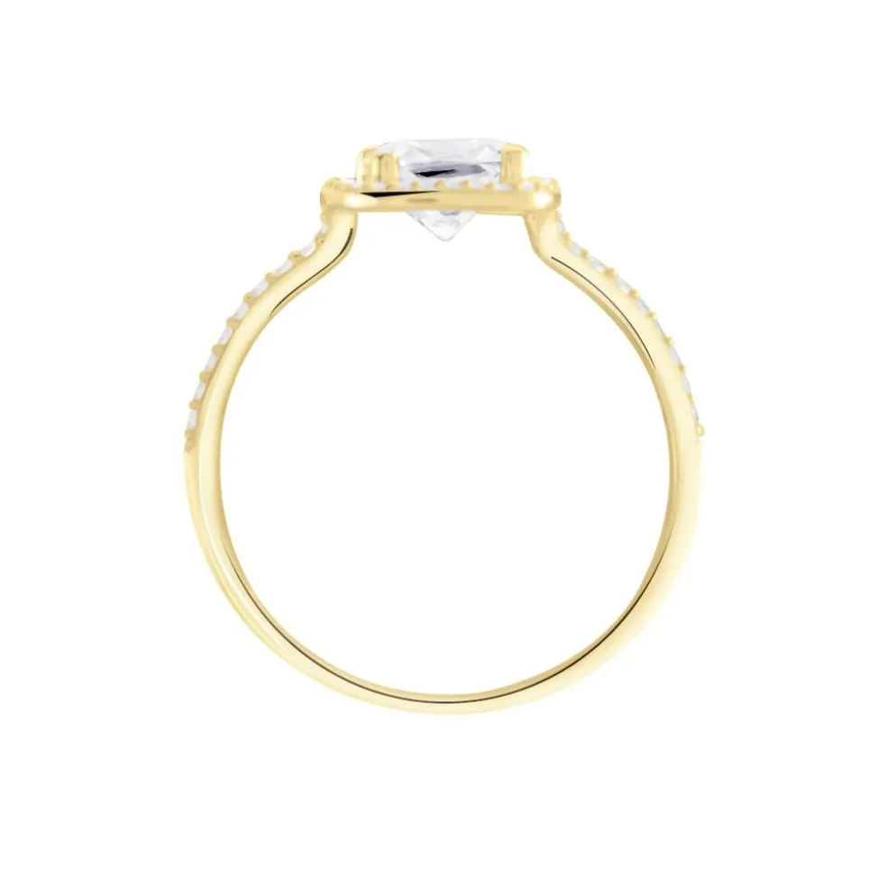 Bague Or Jaune Adrienne Oxydes De Zirconium