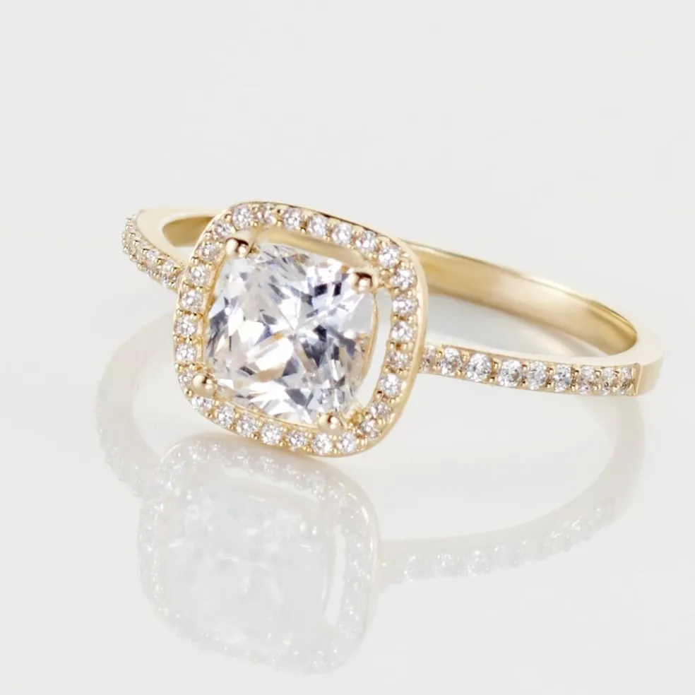 Bague Or Jaune Adrienne Oxydes De Zirconium