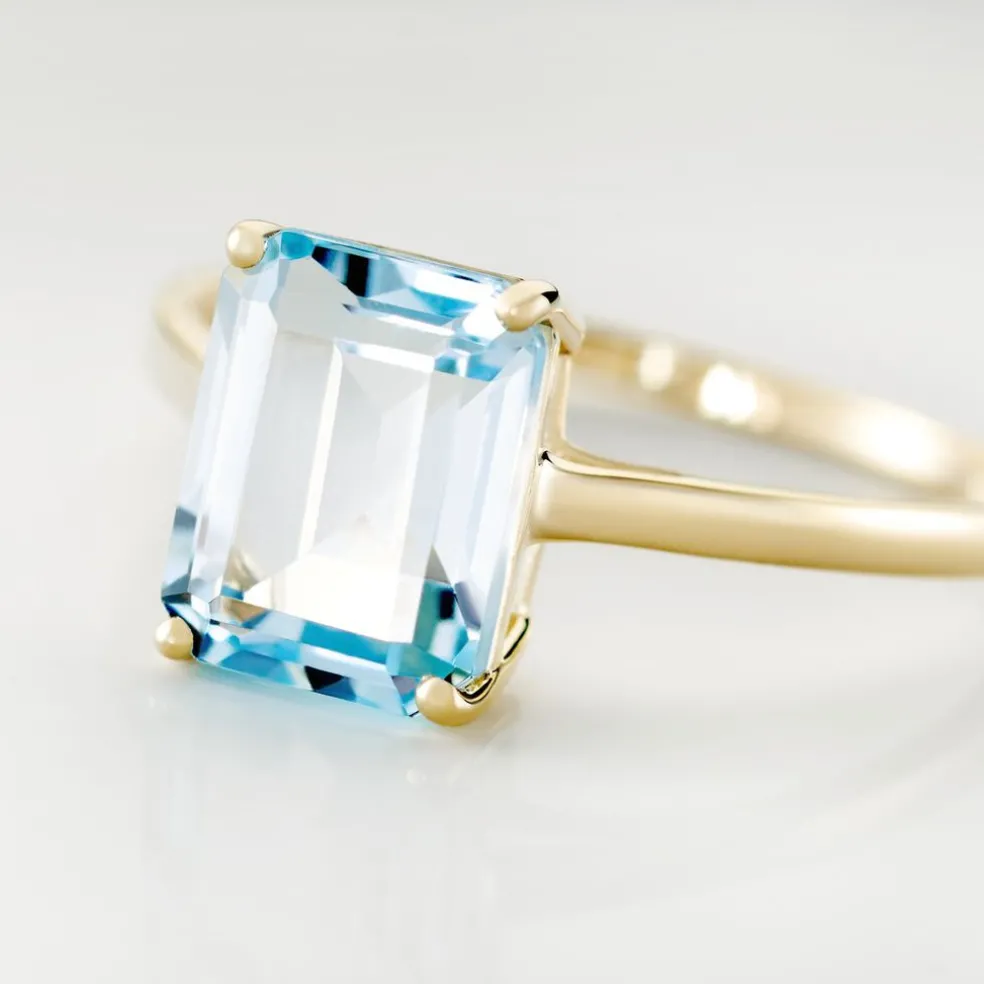 Bague Or Jaune Faraj Topaze