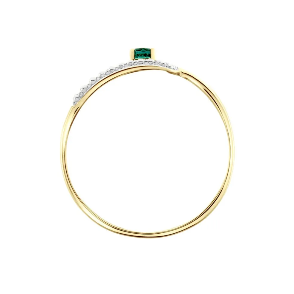 Bague Or Jaune Karmele Emeraude