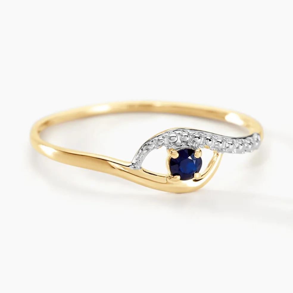 Bague Or Jaune Karmele Saphir